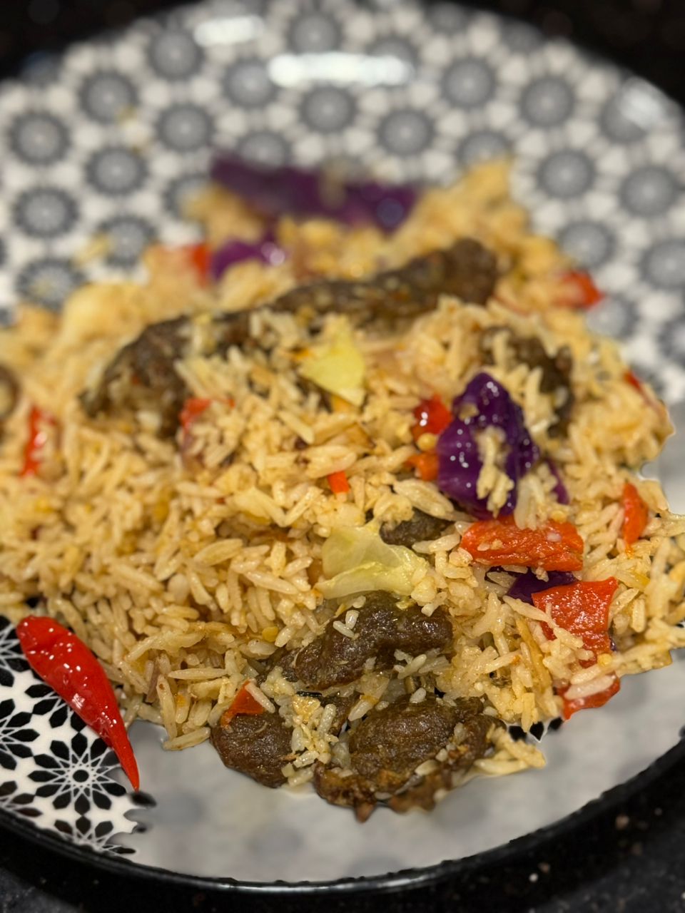 Nasi Goreng Daging Mudah