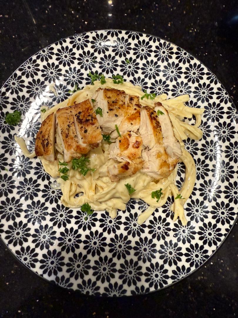 Chicken Alfredo Mudah