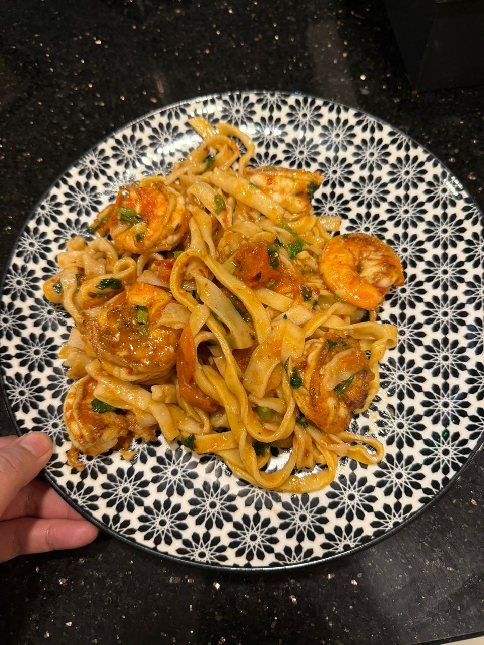 Shrimp Garlic Homemade Pasta
