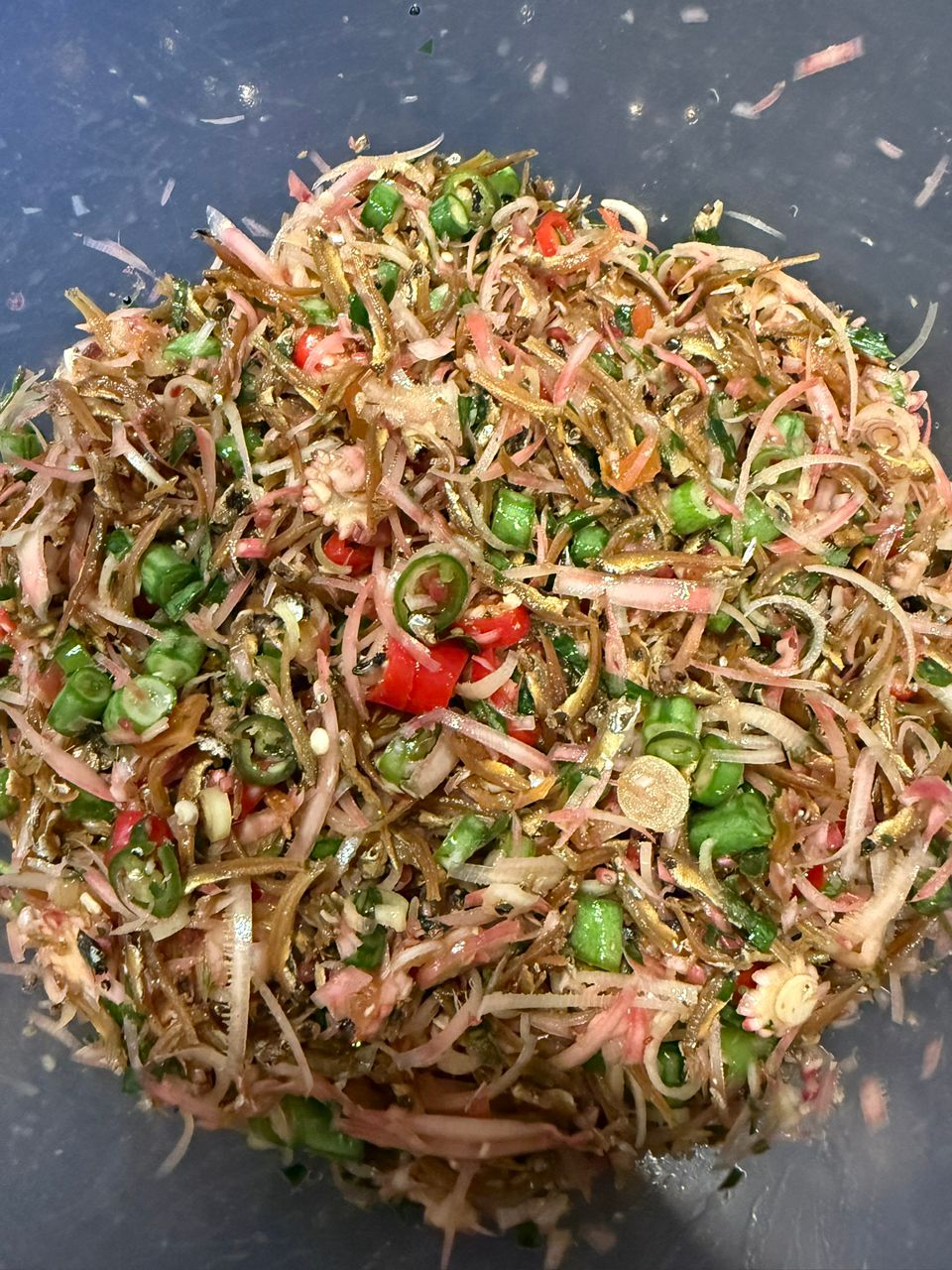 Kerabu Ikan Bilis Mudah
