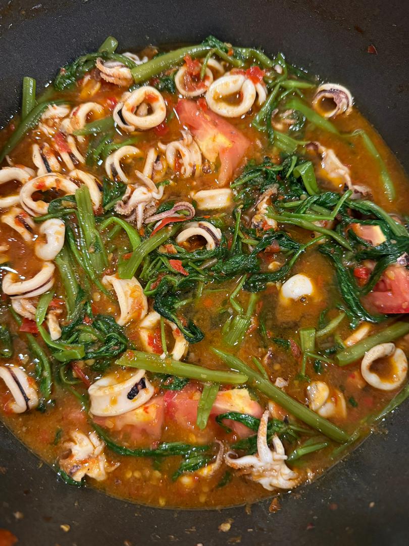 Kangkung Tumis Sotong