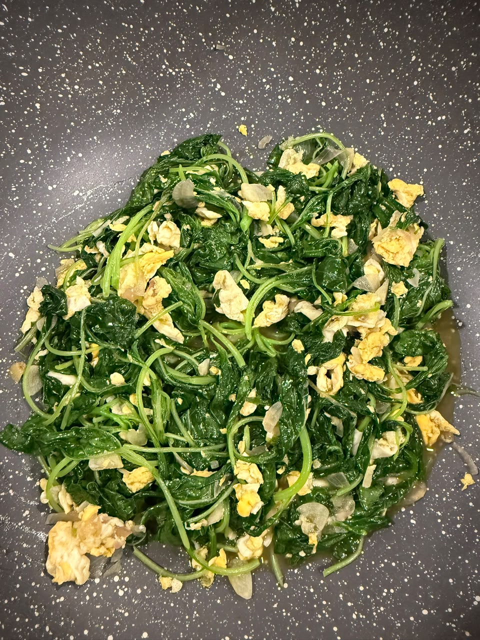Bayam Goreng Telur