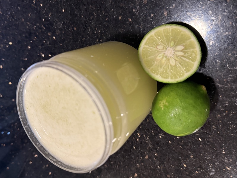 Homemade Lime Kordial